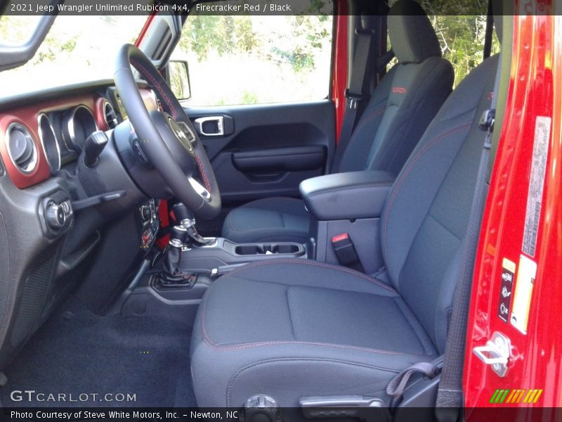 Front Seat of 2021 Wrangler Unlimited Rubicon 4x4
