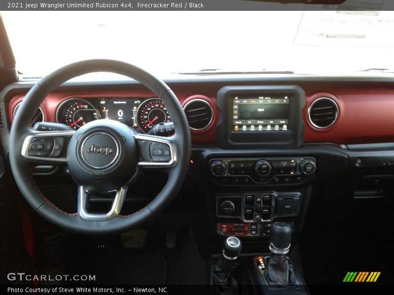 Dashboard of 2021 Wrangler Unlimited Rubicon 4x4