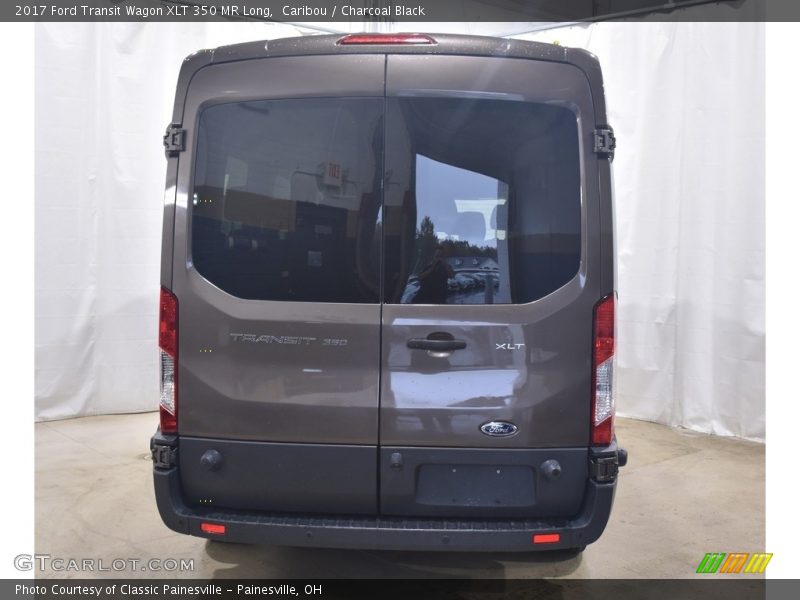 Caribou / Charcoal Black 2017 Ford Transit Wagon XLT 350 MR Long