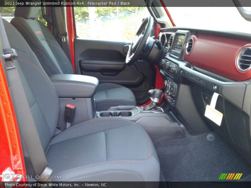 Front Seat of 2021 Wrangler Unlimited Rubicon 4x4