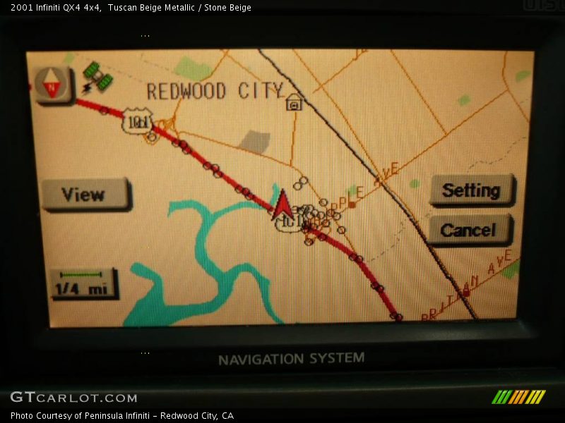 Tuscan Beige Metallic / Stone Beige 2001 Infiniti QX4 4x4