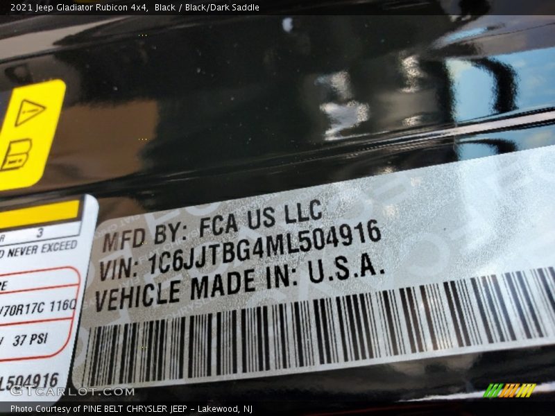 Black / Black/Dark Saddle 2021 Jeep Gladiator Rubicon 4x4