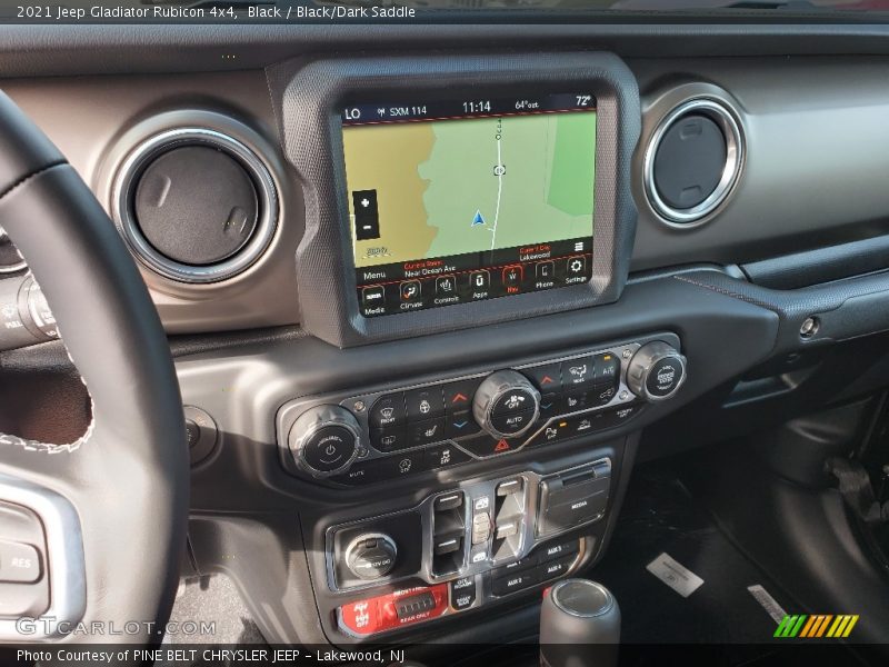 Navigation of 2021 Gladiator Rubicon 4x4