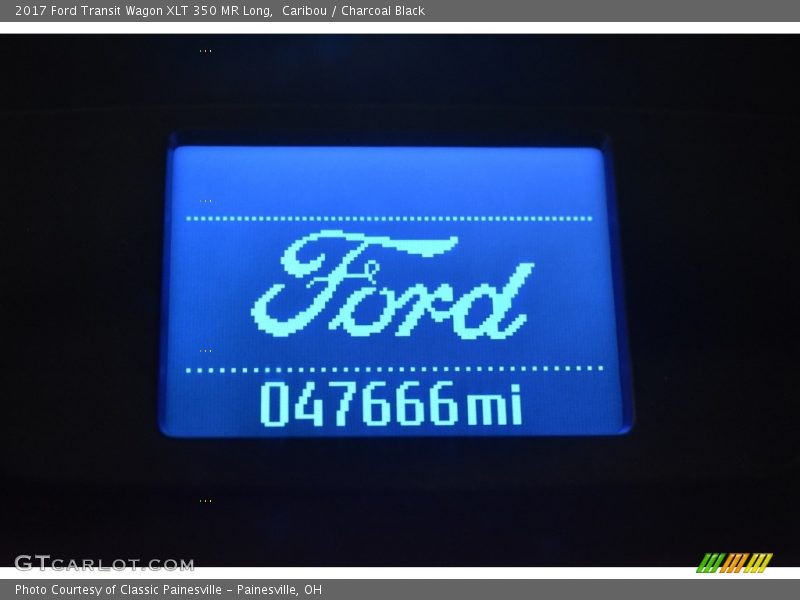 Caribou / Charcoal Black 2017 Ford Transit Wagon XLT 350 MR Long