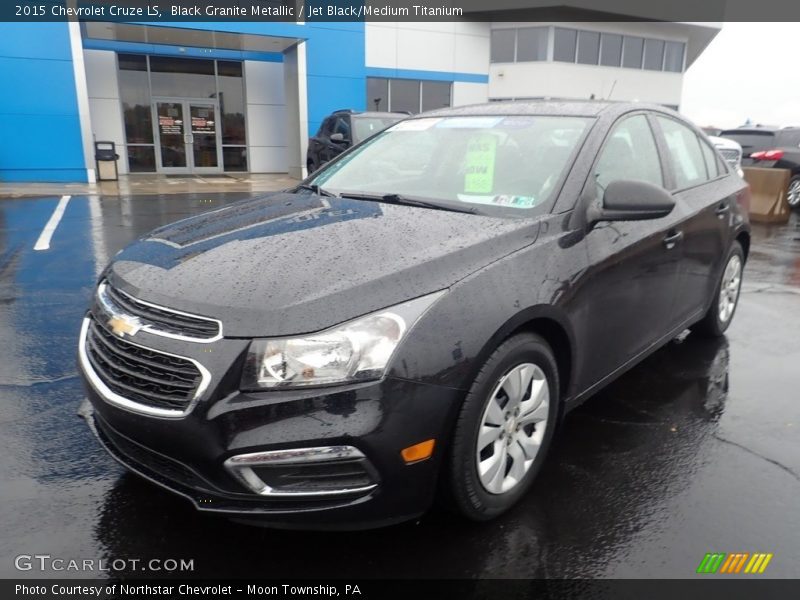 Black Granite Metallic / Jet Black/Medium Titanium 2015 Chevrolet Cruze LS