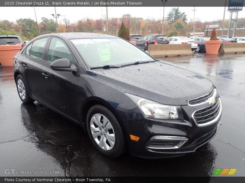 Black Granite Metallic / Jet Black/Medium Titanium 2015 Chevrolet Cruze LS