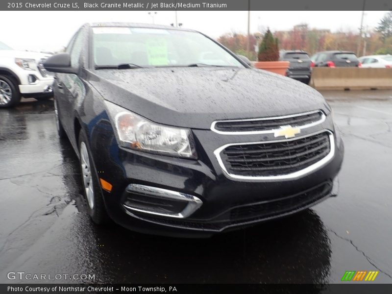 Black Granite Metallic / Jet Black/Medium Titanium 2015 Chevrolet Cruze LS