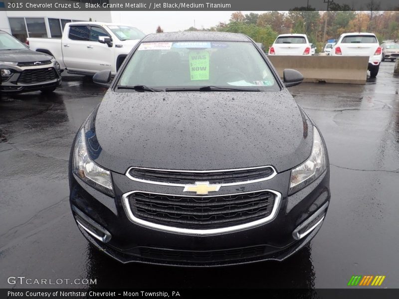 Black Granite Metallic / Jet Black/Medium Titanium 2015 Chevrolet Cruze LS