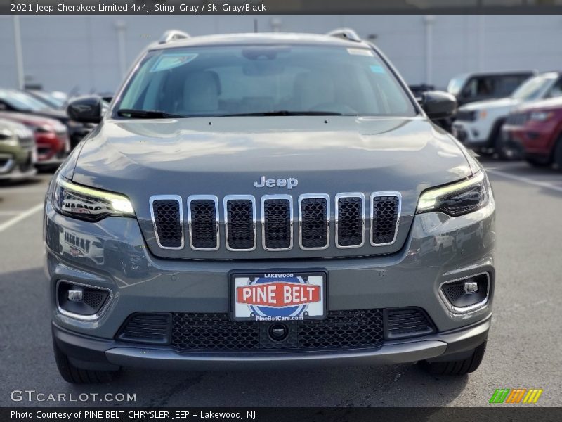 Sting-Gray / Ski Gray/Black 2021 Jeep Cherokee Limited 4x4