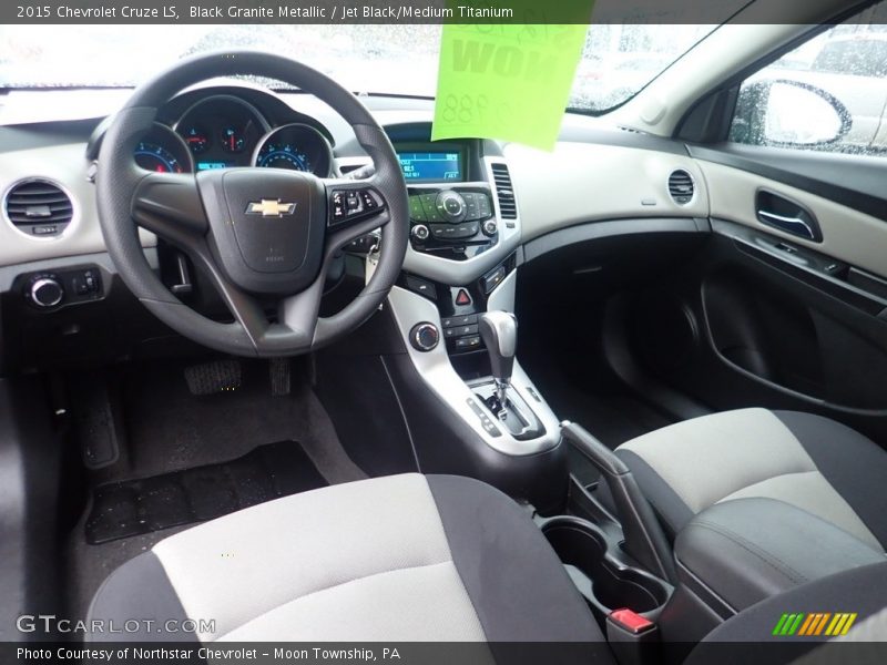 Black Granite Metallic / Jet Black/Medium Titanium 2015 Chevrolet Cruze LS