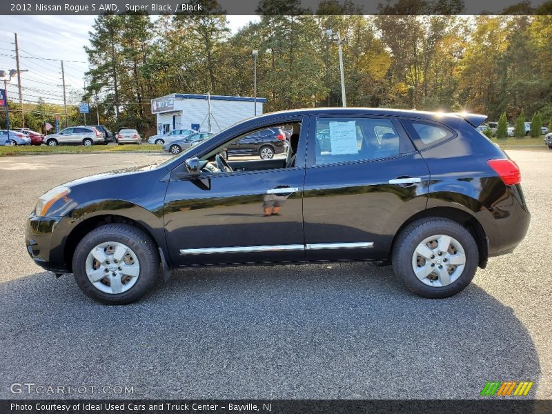 Super Black / Black 2012 Nissan Rogue S AWD