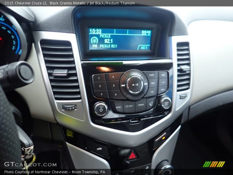 Black Granite Metallic / Jet Black/Medium Titanium 2015 Chevrolet Cruze LS