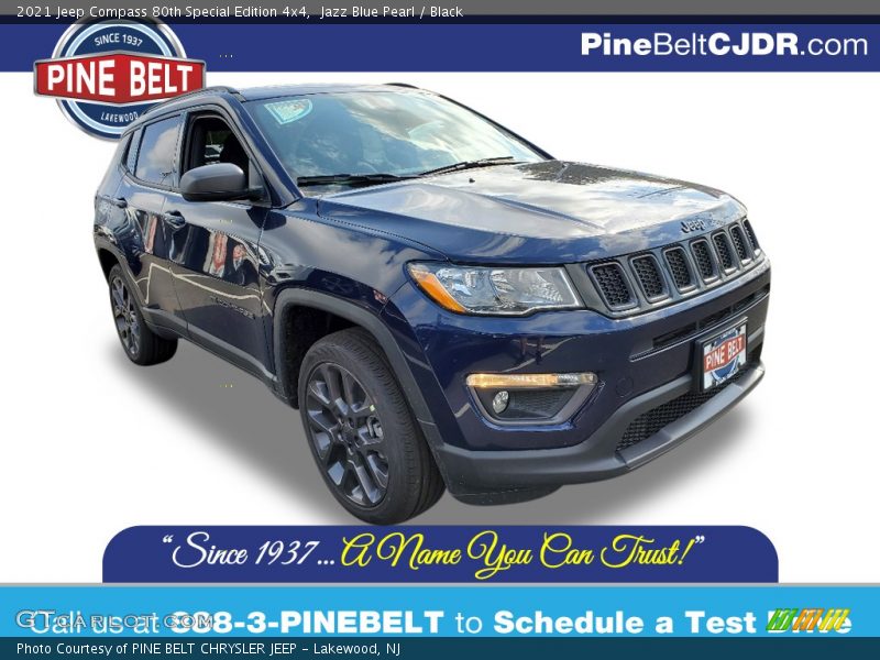 Jazz Blue Pearl / Black 2021 Jeep Compass 80th Special Edition 4x4