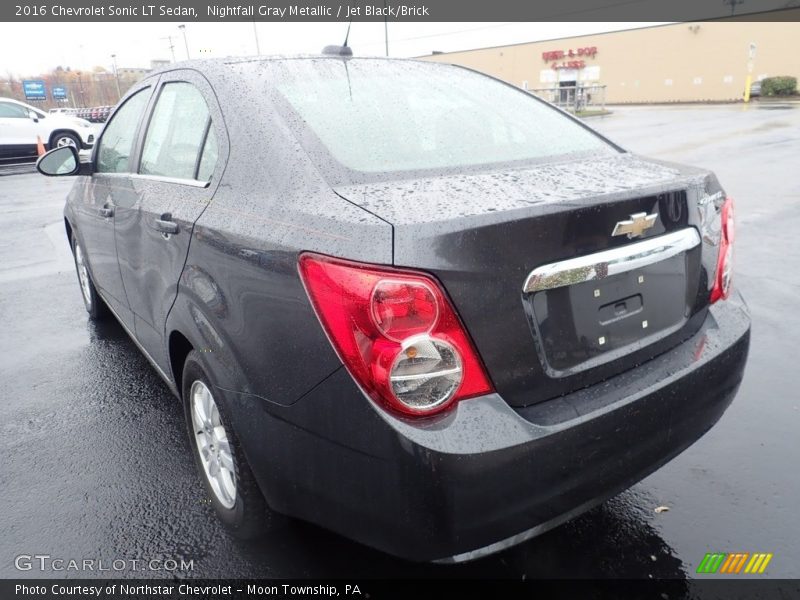 Nightfall Gray Metallic / Jet Black/Brick 2016 Chevrolet Sonic LT Sedan