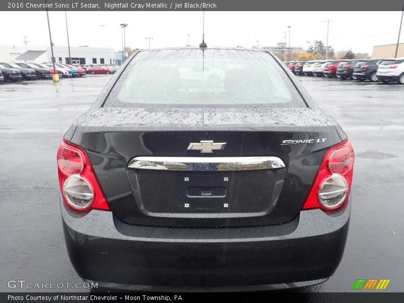Nightfall Gray Metallic / Jet Black/Brick 2016 Chevrolet Sonic LT Sedan