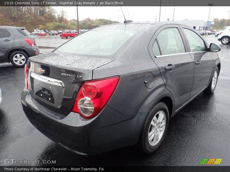 Nightfall Gray Metallic / Jet Black/Brick 2016 Chevrolet Sonic LT Sedan