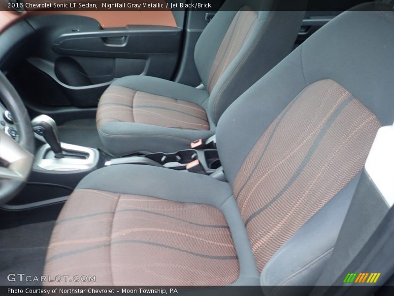 Nightfall Gray Metallic / Jet Black/Brick 2016 Chevrolet Sonic LT Sedan