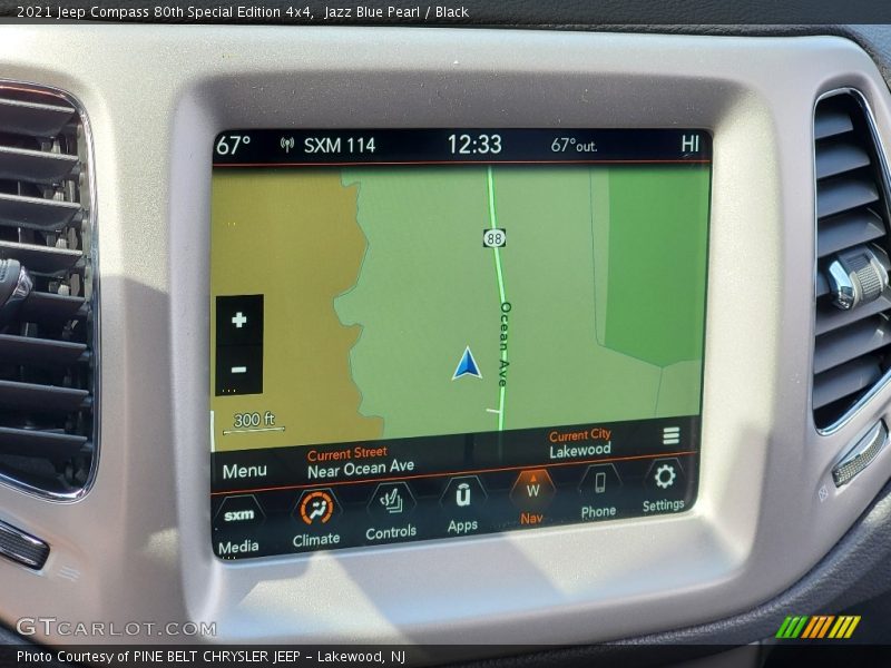 Navigation of 2021 Compass 80th Special Edition 4x4
