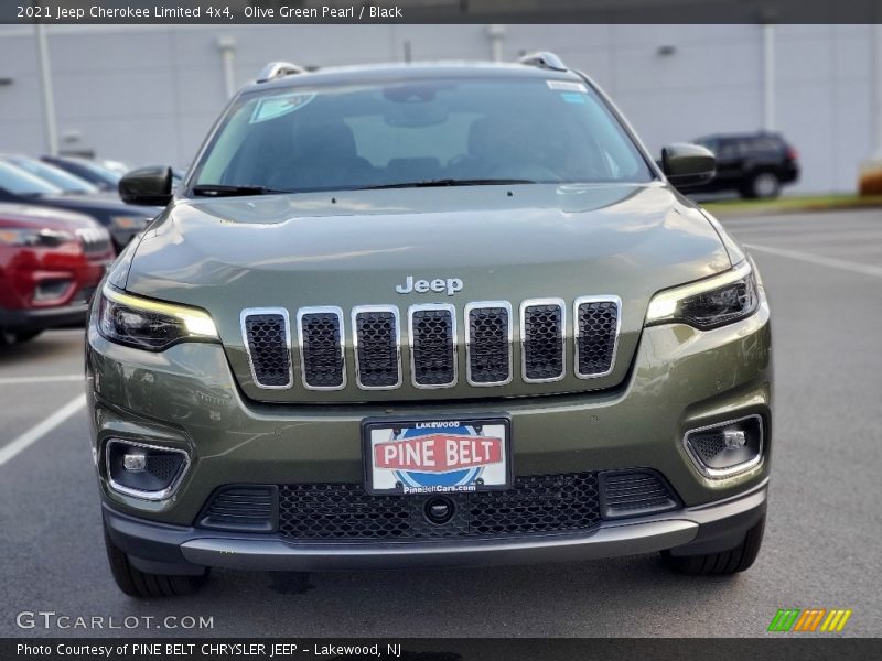 Olive Green Pearl / Black 2021 Jeep Cherokee Limited 4x4