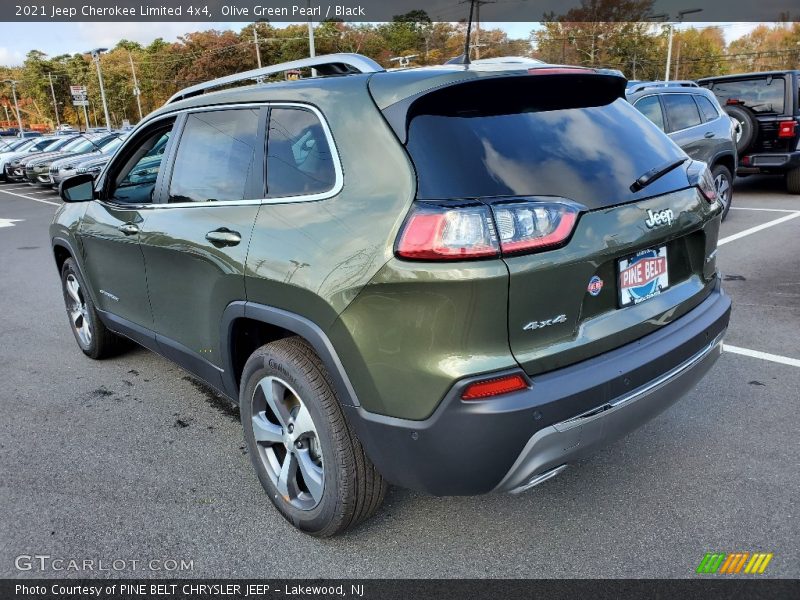 Olive Green Pearl / Black 2021 Jeep Cherokee Limited 4x4