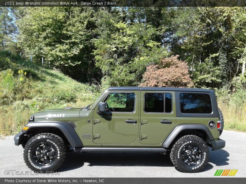 Sarge Green / Black 2021 Jeep Wrangler Unlimited Willys 4x4