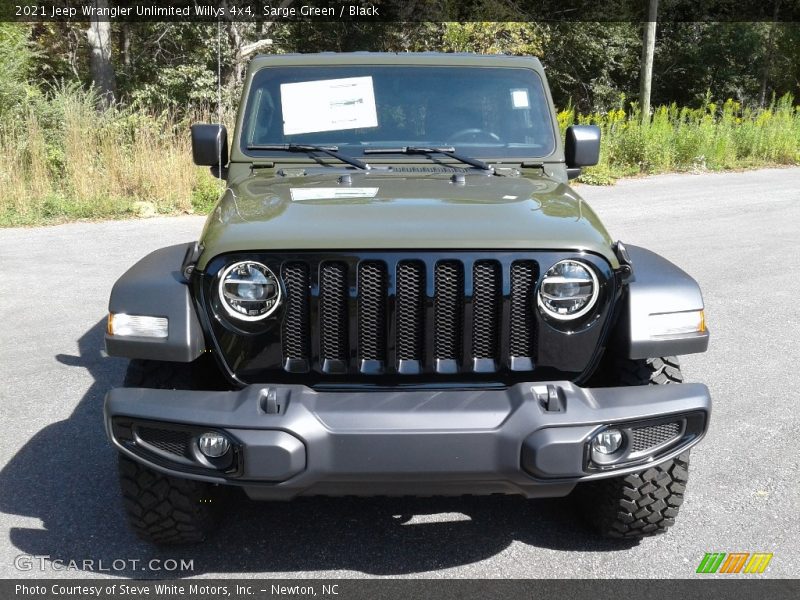 Sarge Green / Black 2021 Jeep Wrangler Unlimited Willys 4x4