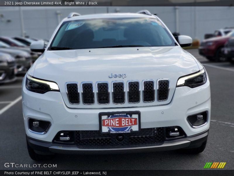 Bright White / Black 2021 Jeep Cherokee Limited 4x4