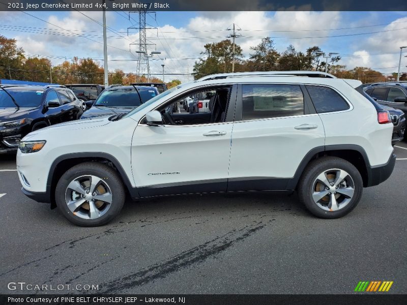 Bright White / Black 2021 Jeep Cherokee Limited 4x4