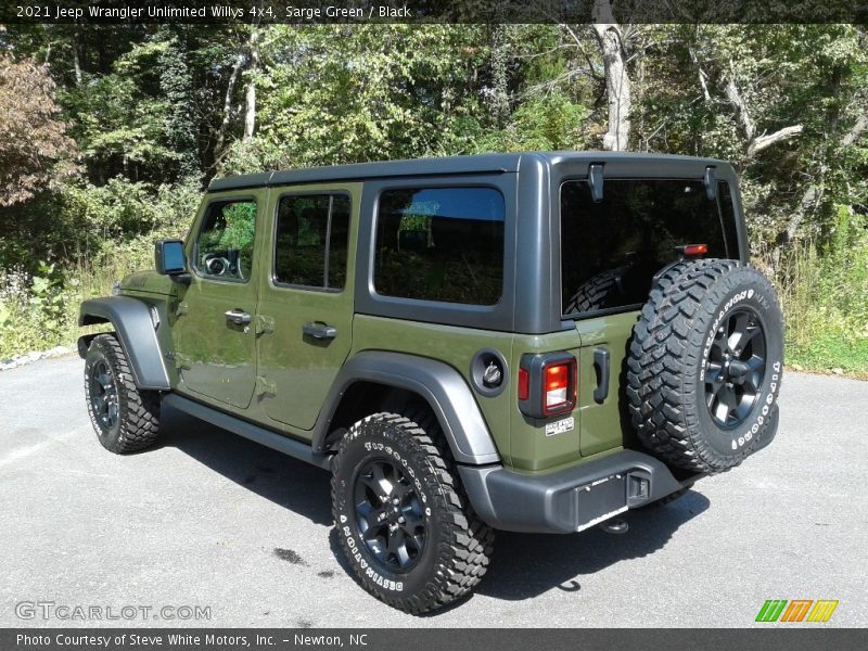 Sarge Green / Black 2021 Jeep Wrangler Unlimited Willys 4x4