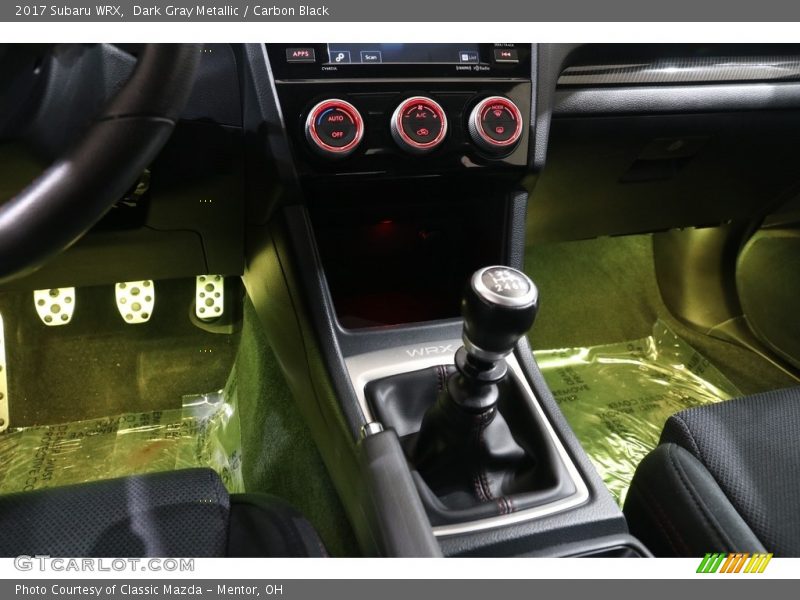 Dark Gray Metallic / Carbon Black 2017 Subaru WRX