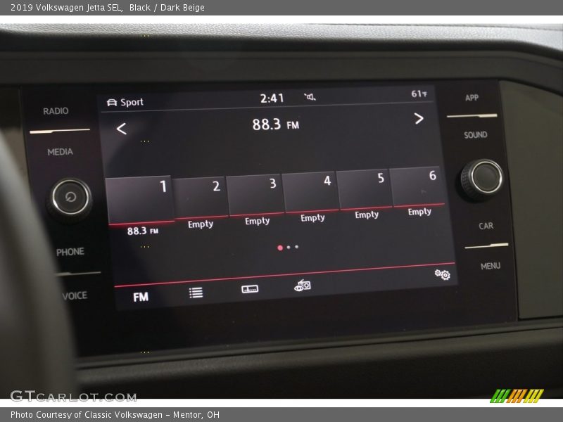 Black / Dark Beige 2019 Volkswagen Jetta SEL