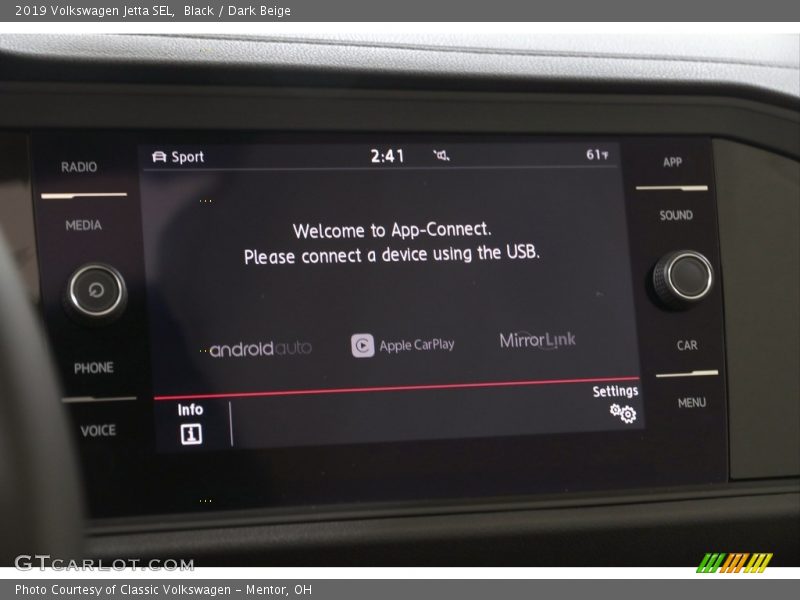 Black / Dark Beige 2019 Volkswagen Jetta SEL