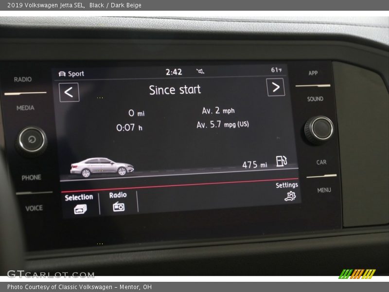 Black / Dark Beige 2019 Volkswagen Jetta SEL