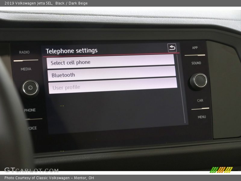 Black / Dark Beige 2019 Volkswagen Jetta SEL