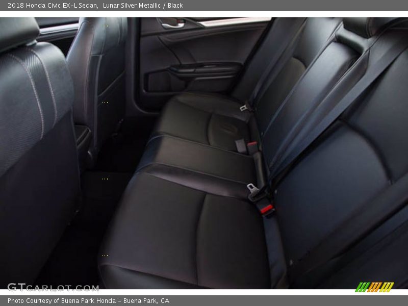 Lunar Silver Metallic / Black 2018 Honda Civic EX-L Sedan