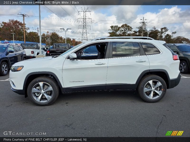 Bright White / Black 2021 Jeep Cherokee Limited 4x4