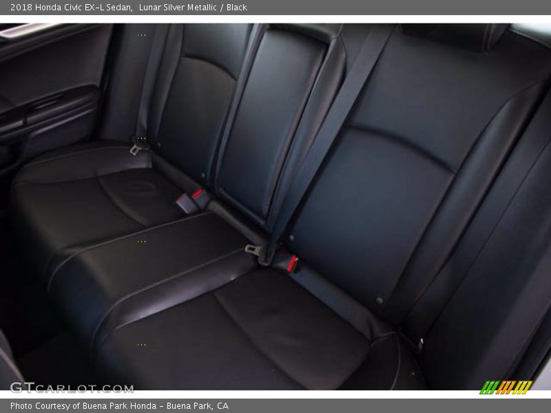 Lunar Silver Metallic / Black 2018 Honda Civic EX-L Sedan