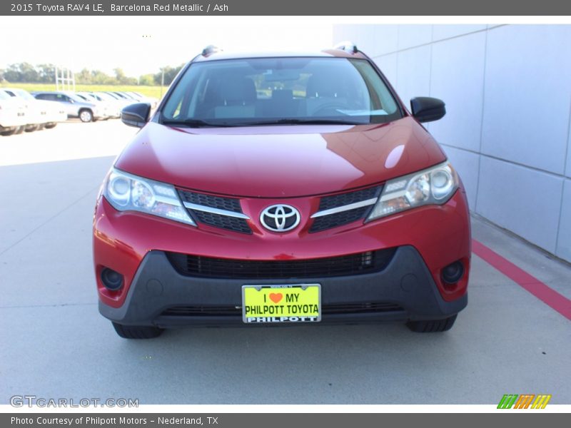 Barcelona Red Metallic / Ash 2015 Toyota RAV4 LE