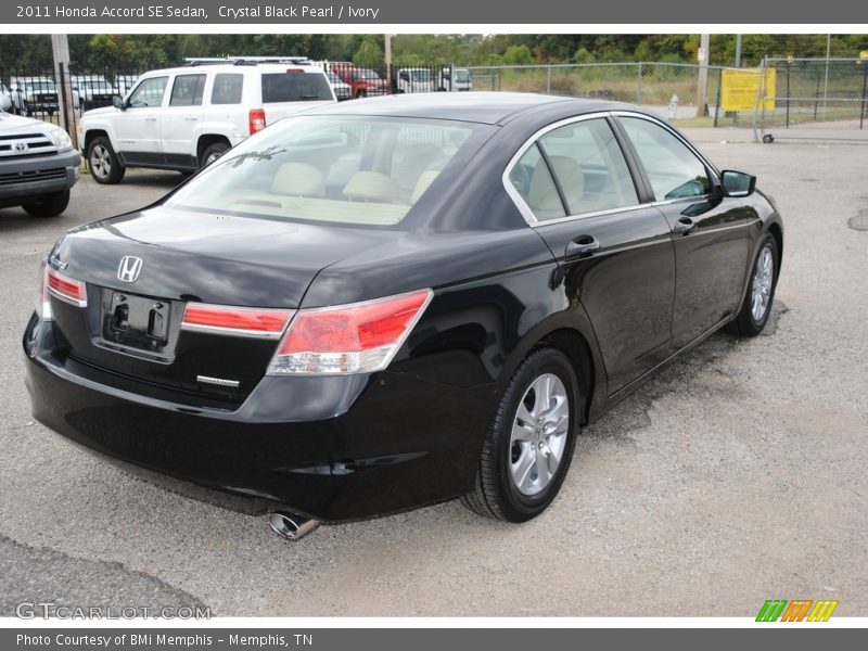 Crystal Black Pearl / Ivory 2011 Honda Accord SE Sedan