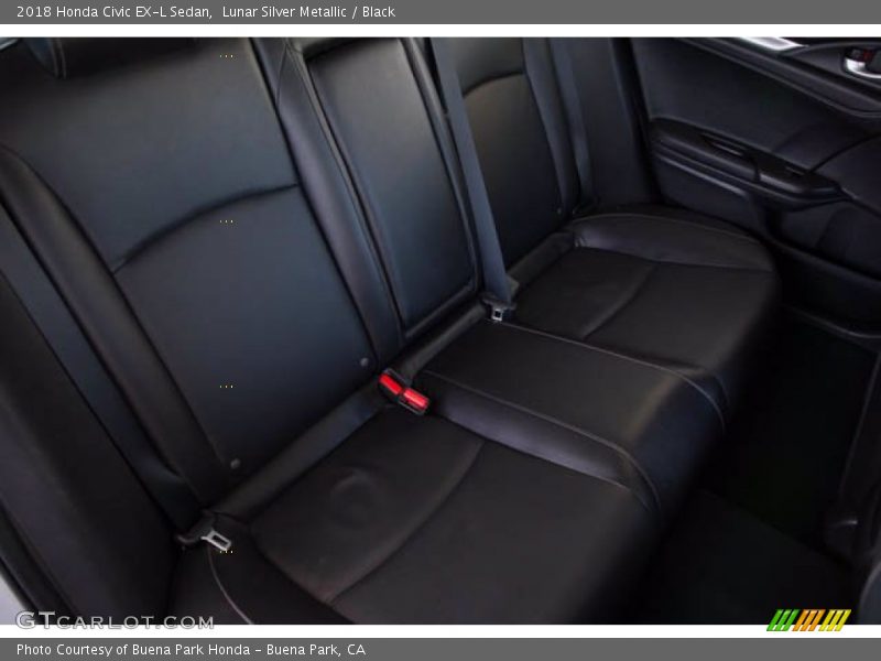 Lunar Silver Metallic / Black 2018 Honda Civic EX-L Sedan