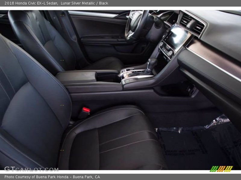 Lunar Silver Metallic / Black 2018 Honda Civic EX-L Sedan