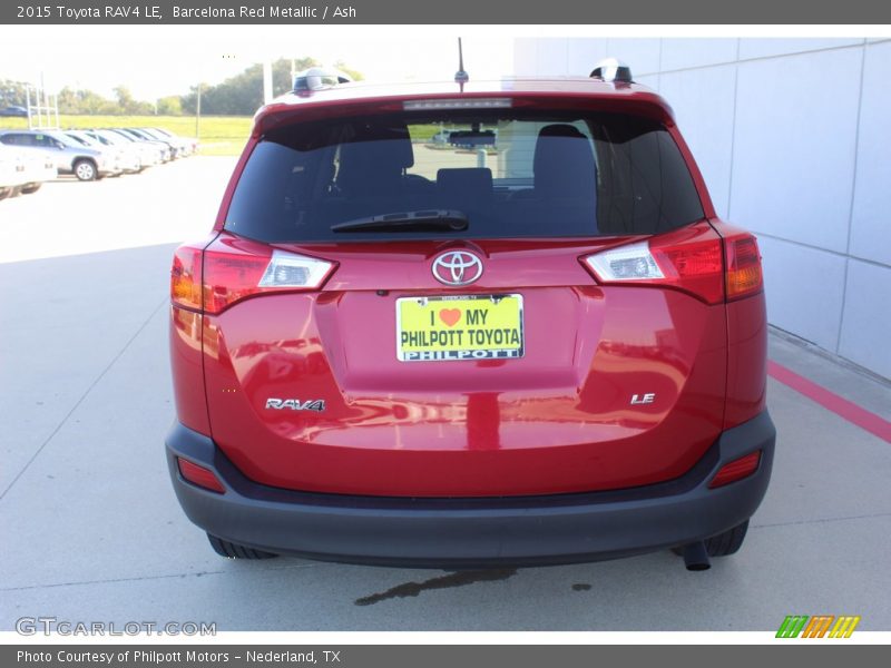 Barcelona Red Metallic / Ash 2015 Toyota RAV4 LE