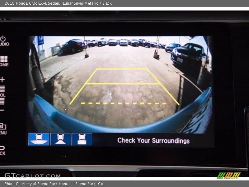 Lunar Silver Metallic / Black 2018 Honda Civic EX-L Sedan