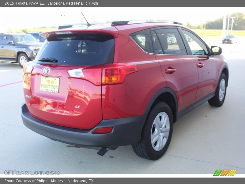 Barcelona Red Metallic / Ash 2015 Toyota RAV4 LE