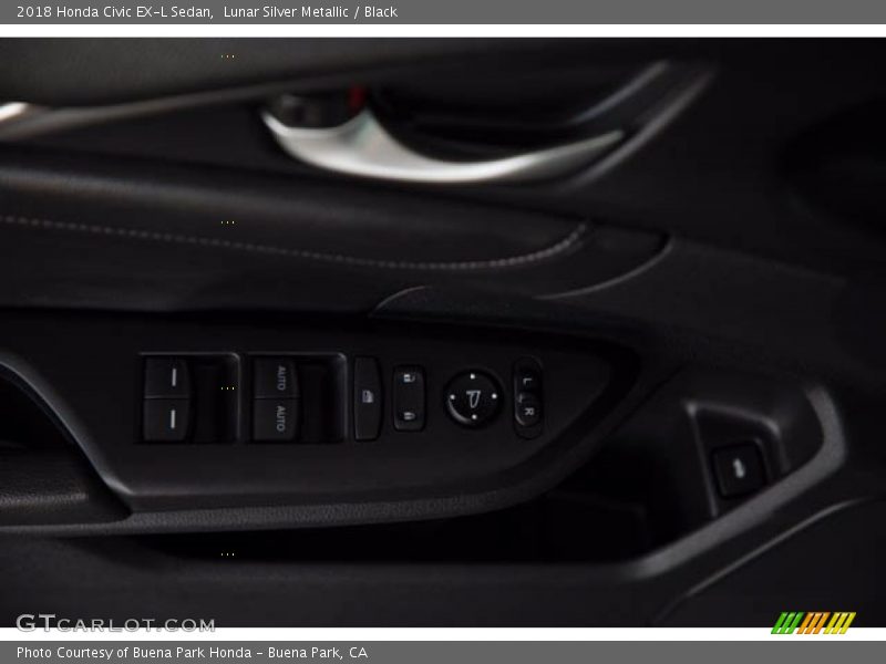 Lunar Silver Metallic / Black 2018 Honda Civic EX-L Sedan
