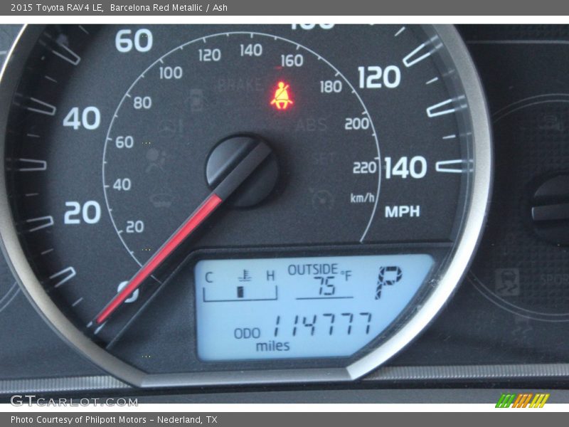 Barcelona Red Metallic / Ash 2015 Toyota RAV4 LE