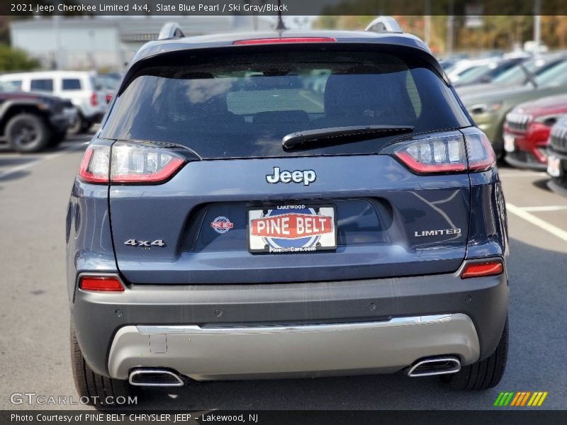 Slate Blue Pearl / Ski Gray/Black 2021 Jeep Cherokee Limited 4x4