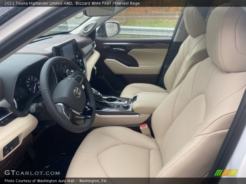  2021 Highlander Limited AWD Harvest Beige Interior