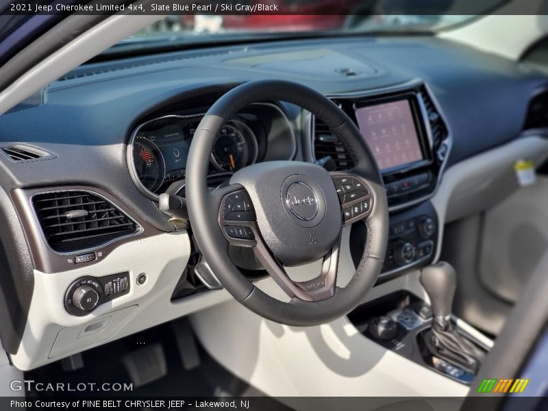 Slate Blue Pearl / Ski Gray/Black 2021 Jeep Cherokee Limited 4x4