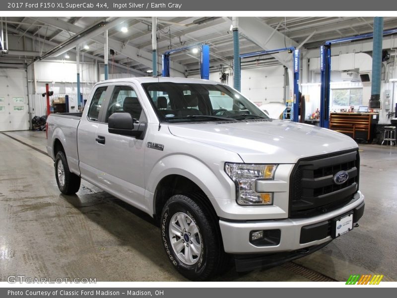 Ingot Silver / Earth Gray 2017 Ford F150 XL SuperCab 4x4